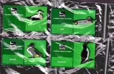 RSPB Pin Badge - 4 water birds - one on no name card