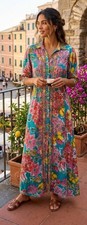Antica Sartoria Teal Floral