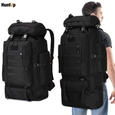 100L Hiking Camping Backpack Extra Large Molle Rucksack Mens Outdoor Luggage Bag