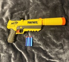 Fortnite Nerf Gun SP-L Elite Dart Blaster Shhh Pistol & Silencer SP-L & 4 Darts