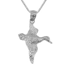 Sterling Silver Duck Mallard