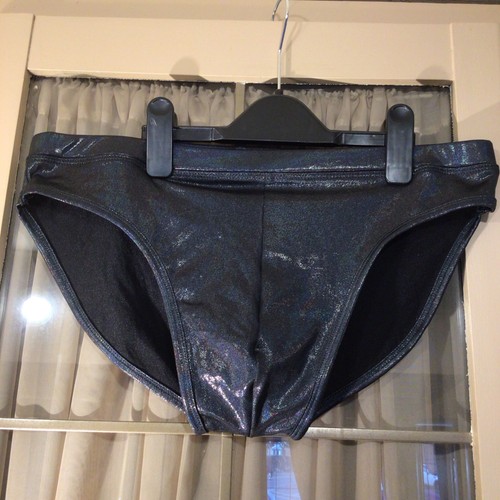 Mens shiny black swimmig - shiny,