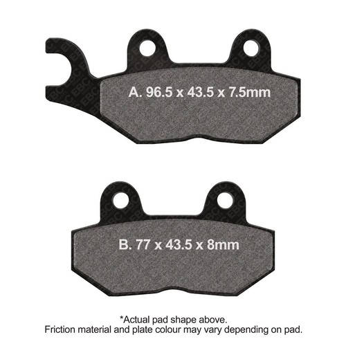 Ebc motorcycle brake pads dmx - pads,