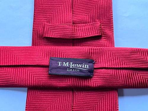 Lewin silk tie red - t,