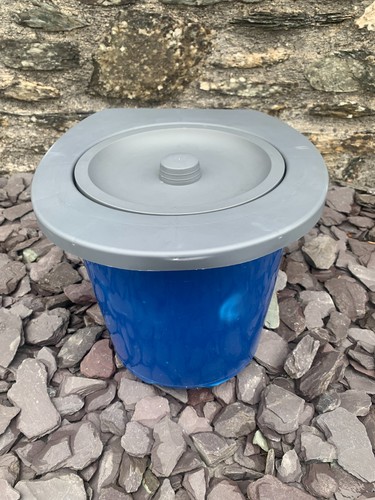 Plastic bucket toilet seat - plastic,