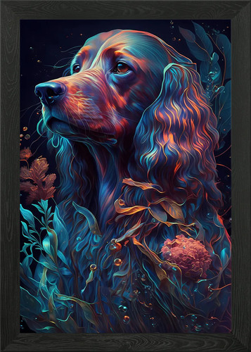 Irish setter dog framed - framed, wall