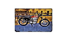 G80 Cs Motorbike Sign Metal