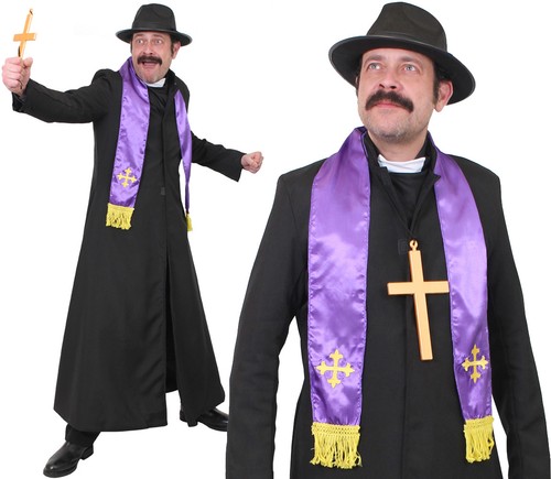 Mens exorcist costume priest - exorcist,
