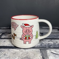 M&S Percy Pig Christmas Mug