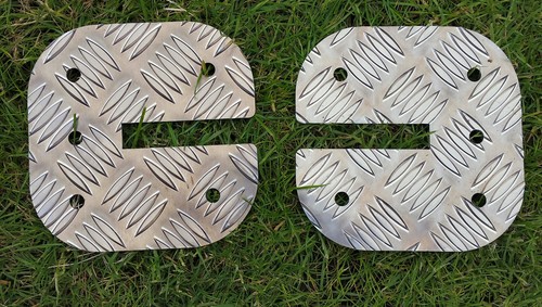 Motorhome awning leg - , plate