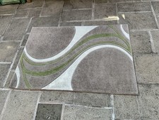 Dunelm Beige And Lime Green Rug 120x170