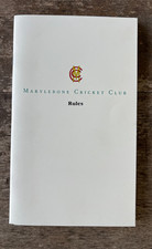 Marylebone Cricket Club Rules 1996 MCC Lords