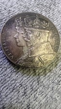 1910-1935 King George V Official Silver Jubilee .925 Commemorative Medal- 15.8g