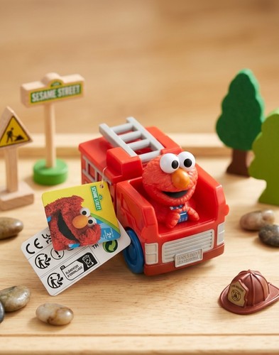 Sesame street elmo - fire, truck