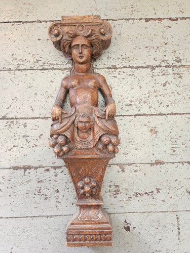 Rare antique caryatid oak - rare,