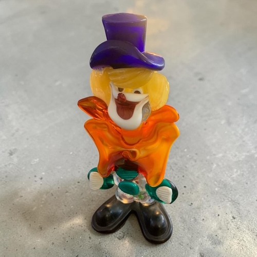 Vintage murano art glass clown - vintage,