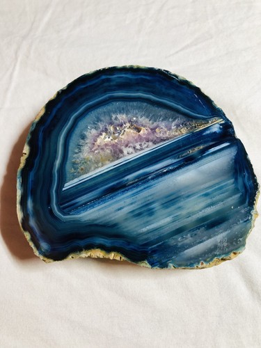 Blue amethyst agate - agate, geode