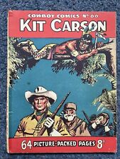 Cowboy Picture Library Comic No. 66 Kit Carson Rare Western comic from 1950's!