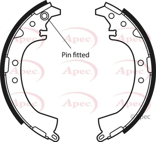 Apec brake shoe high - apec,