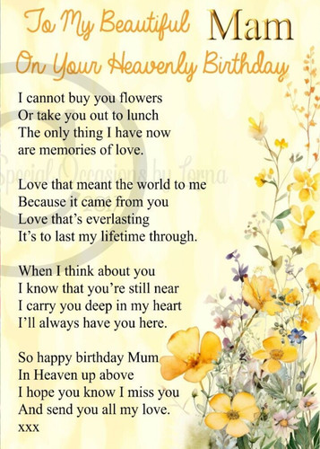 Mum birthday memorial grave - mum,