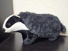 Vintage Animal Craft Badger Soft Toy. Hand Made Fabric Animals. Made In England