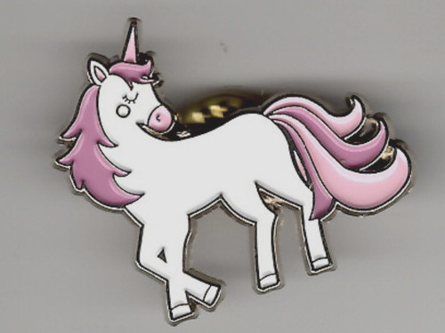 Unicorn pin badge pink - unicorn, badge.
