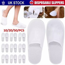 10-50 Pairs White Bride Bridesmaid Spa Hotel Slippers For Personalising BULK LOT