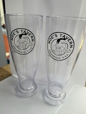 The Simpsons Moe’s Tavern Plastic Pint Glasses X2