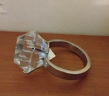 Crystal Paperweight Ring Cut