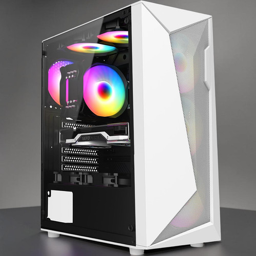 Cit white gaming case - case, atx