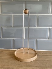 John Lewis Beech Wood Kitchen Roll Holder Brand New