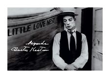 Buster Keaton 2 A4 signed