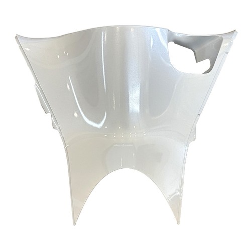 Rear shield leg guard - shield, white