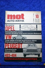 Mot 10/65 VW Karmann Ghia