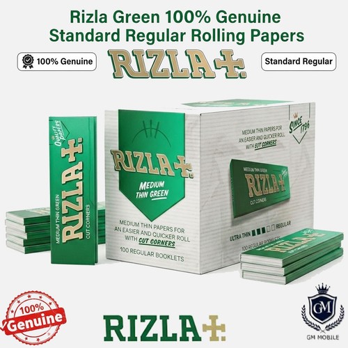 Rizla green 100 genuine - 100%,