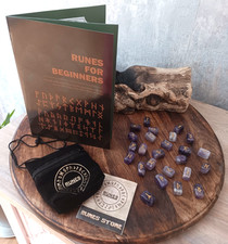 Amethyst Crystal Rune Stone