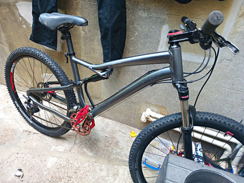 Twin mountain bike front - b’twin,