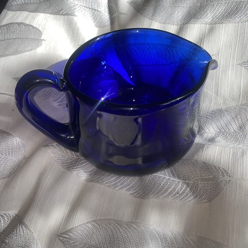 Bristol blue glass hand - glass,