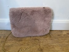 Fluffy Pink Faux Fur Shoulder