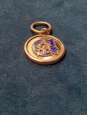 Antique Gold Metal And Blue