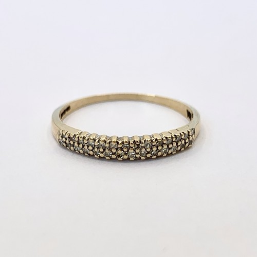 Diamond 9ct gold - gold, ring