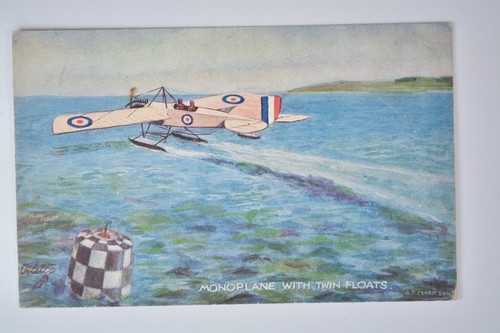 Monoplane twin floats seaplane - floats,