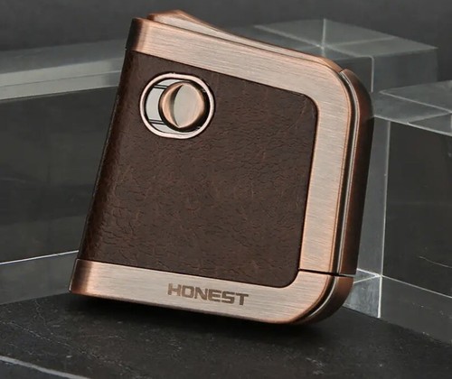 Luxury leather lighter - luxury, flint