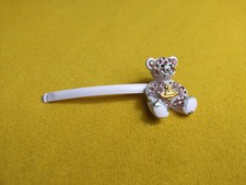 Vivienne Westwood Rare Pink and Crystal Teddy Bear Hair Clip (Vintage)
