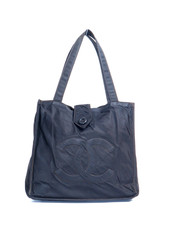 Chanel Black CC Logo Mini Tote Bag