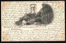 Postcard Heidelberg, castle