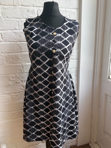 Vintage 60s black - black, white