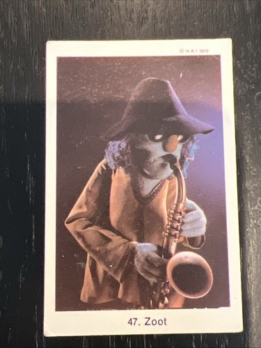 1978 zoot card the muppet - #47,