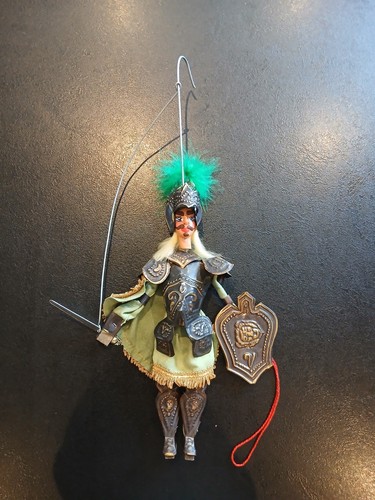 Vintage wooden knight - vintage,