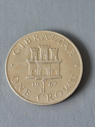 Gibraltar 1967 crown - gibraltar, coin
